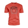 Miami RedHawks Blue 84 Miami Arched Laurel T-shirt Image